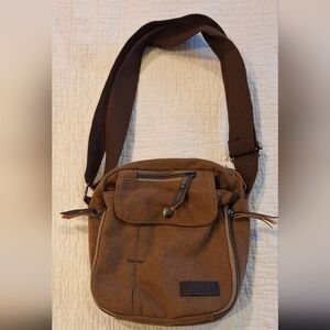 Harwish bag brown canvas unisex bag new
